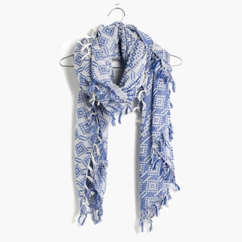 Madewell oversized gridweave scarf